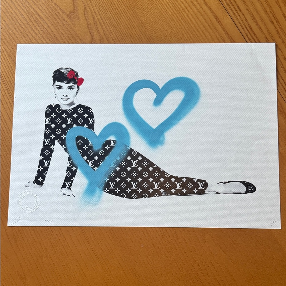 DEATH NYC one-of-a-kind SPECIAL EDITION PRINT, signed by artist